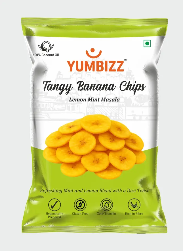 Tangy Banana Chips 50grm.
